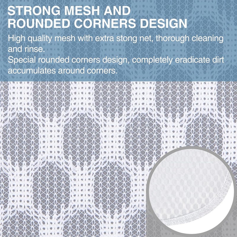 RoomyRoc 4 pcs Durable Honeycomb Mesh Laundry Bags for Delicates 16" x 19" (2 Large) 12" x 15" (2 Medium) - Image 2